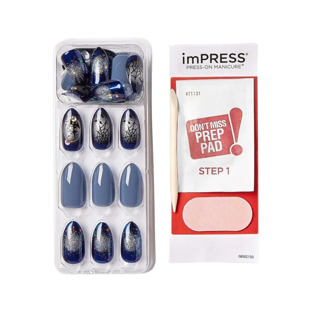 KISS ImPRESS Design Halloween Nails Medium Length - Wizard